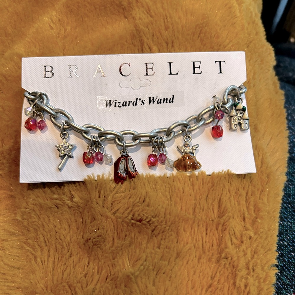 Silver charm bracelet